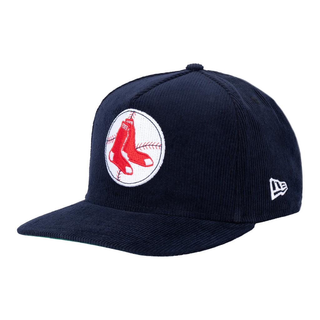 MLB Boston Red Sox New Era All Corduroy 9FIFTY A-Frame Snapback Hat - Navy