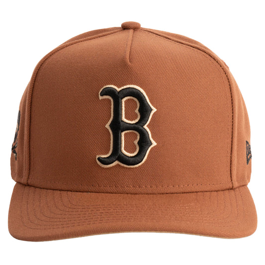 MLB Boston Red Sox New Era Jolly Roger 9FIFTY A-Frame Snapback Hat- Brown