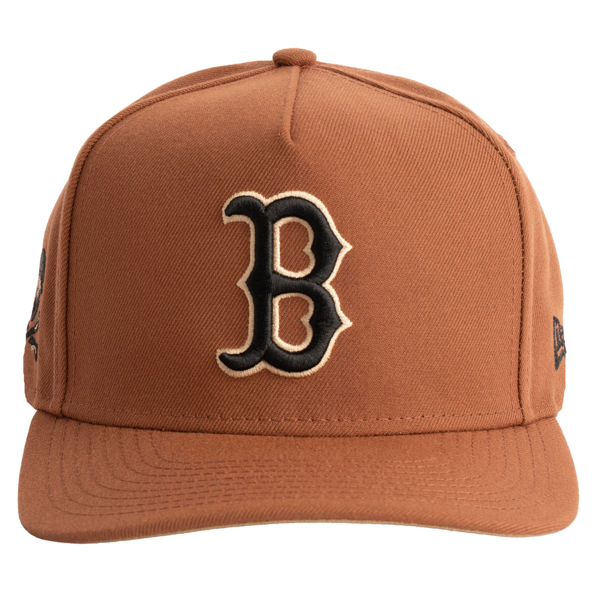 MLB Boston Red Sox New Era Jolly Roger 9FIFTY A-Frame Snapback Hat- Brown