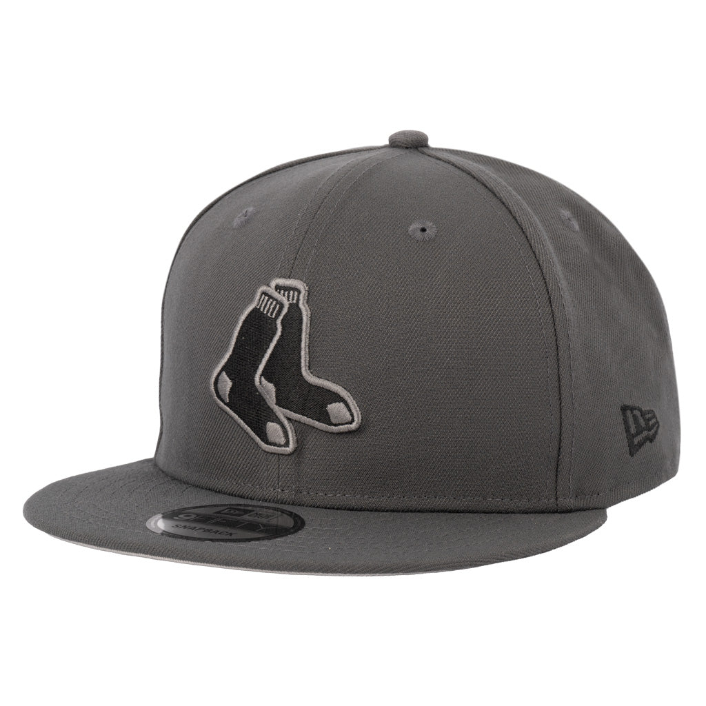 MLB Boston Red Sox New Era Gray Prestige 9FIFTY Snapback Hat - Graphite