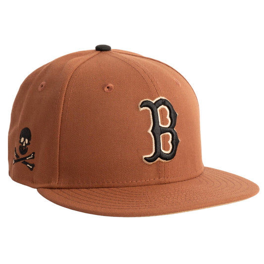 MLB Boston Red Sox New Era Jolly Roger 59FIFTY Fitted Hat- Brown