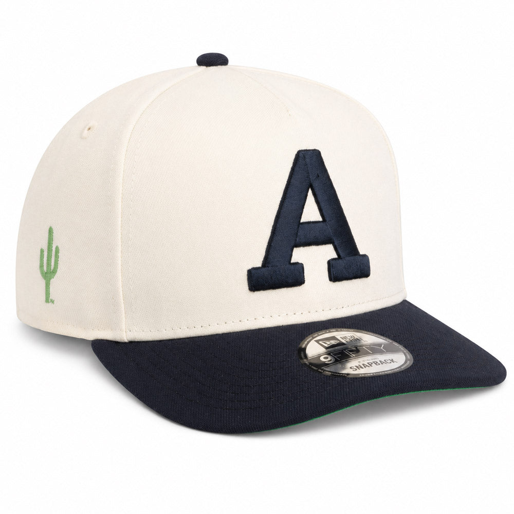 NCAA Arizona Wildcats New Era Throwback A Logo 9FIFTY A-Frame Snapback Hat- Cream