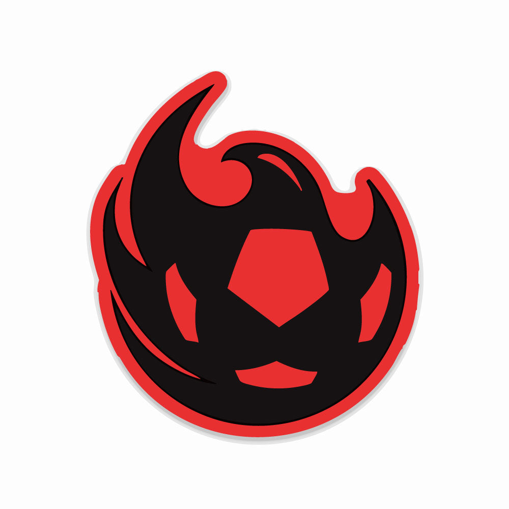Phoenix Rising 3" Reverse Fireball Sticker