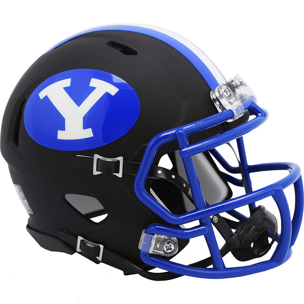 NCAA BYU Cougars Riddell Black Matte Speed Mini Helmet