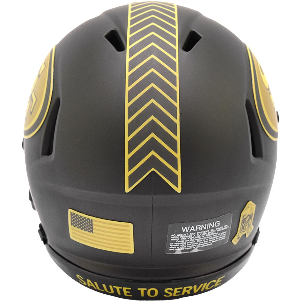 NFL San Francisco 49ers Riddell 2025 Salute to Service Mini Speed Helmet - Green