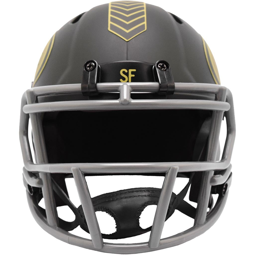 NFL San Francisco 49ers Riddell 2025 Salute to Service Mini Speed Helmet - Green