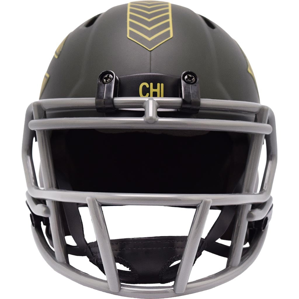 NFL Chicago Bears Riddell 2025 Salute to Service Mini Speed Helmet - Green