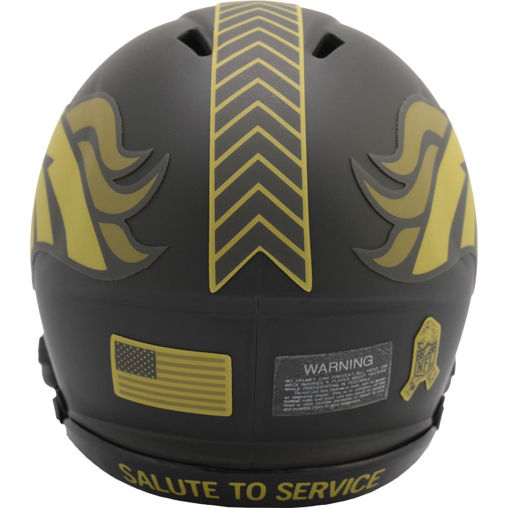 NFL Denver Broncos Riddell 2025 Salute to Service Mini Speed Helmet - Green