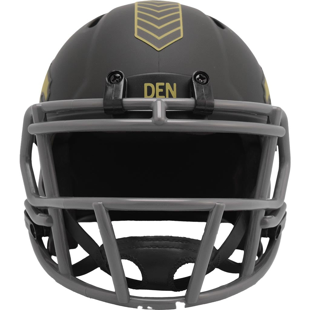 NFL Denver Broncos Riddell 2025 Salute to Service Mini Speed Helmet - Green