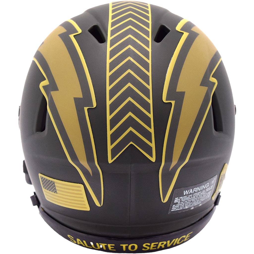 NFL Los Angeles Chargers Riddell 2025 Salute to Service Mini Speed Helmet - Green