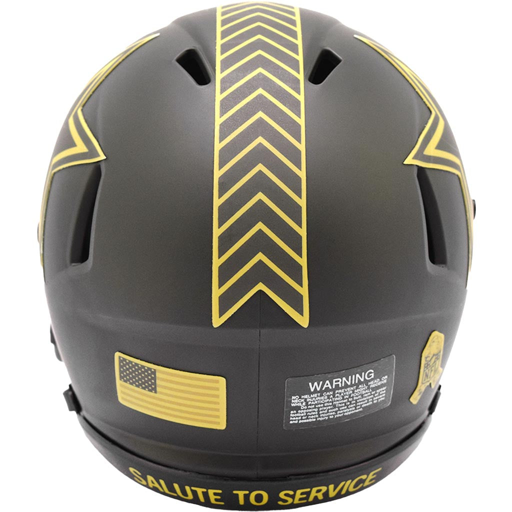 NFL Dallas Cowboys Riddell 2025 Salute to Service Mini Speed Helmet ...