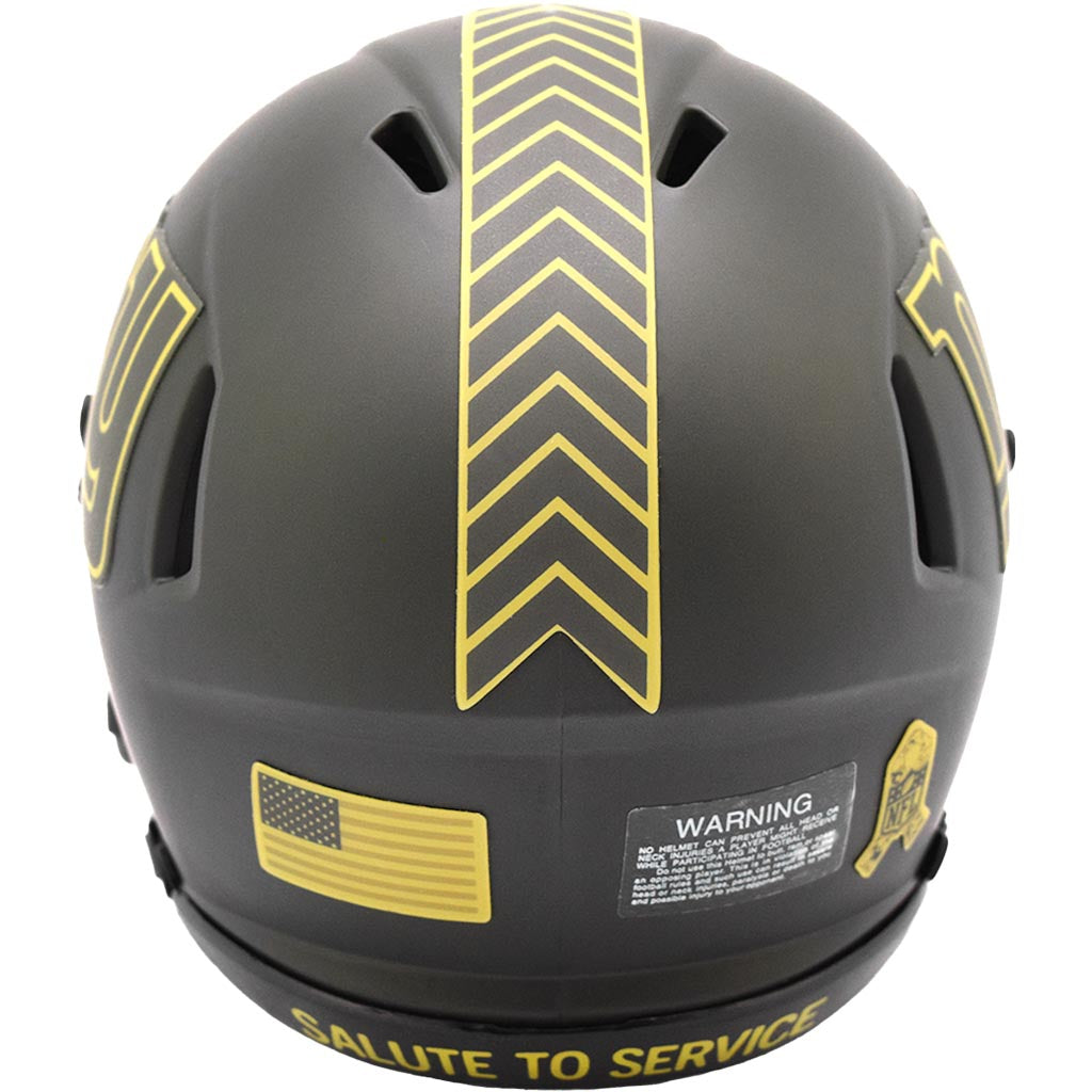 NFL New York Giants Riddell 2025 Salute to Service Mini Speed Helmet - Green