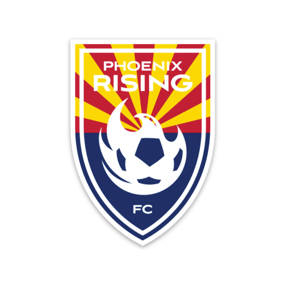 Phoenix Rising State Flag Shield 2&quot; Sticker
