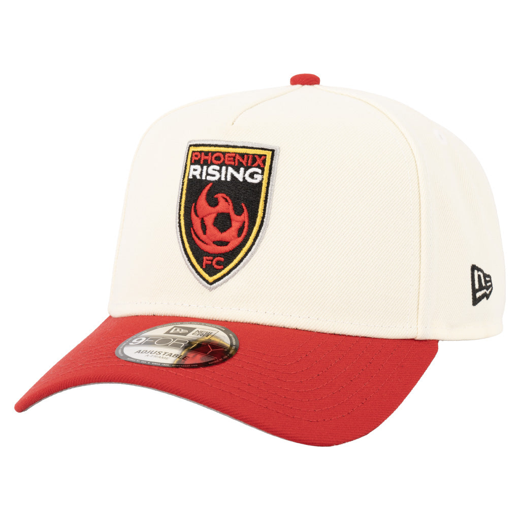 Phoenix Rising New Era Two-Tone 10th Anniversary 9FORTY A-Frame Snapback Hat - Cream
