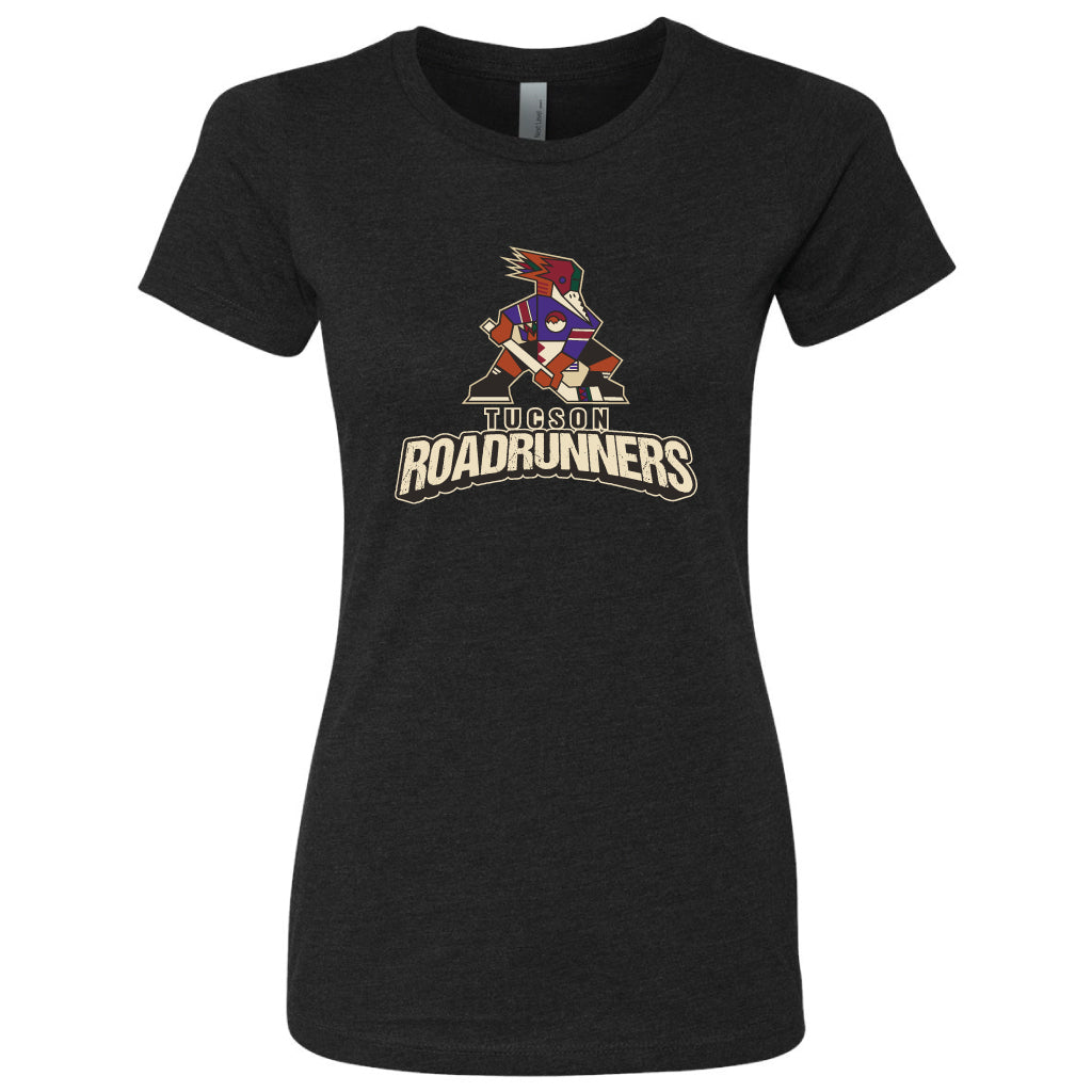 Tucson Roadrunners Women's 2025 Kachina Stacked T-Shirt - Black