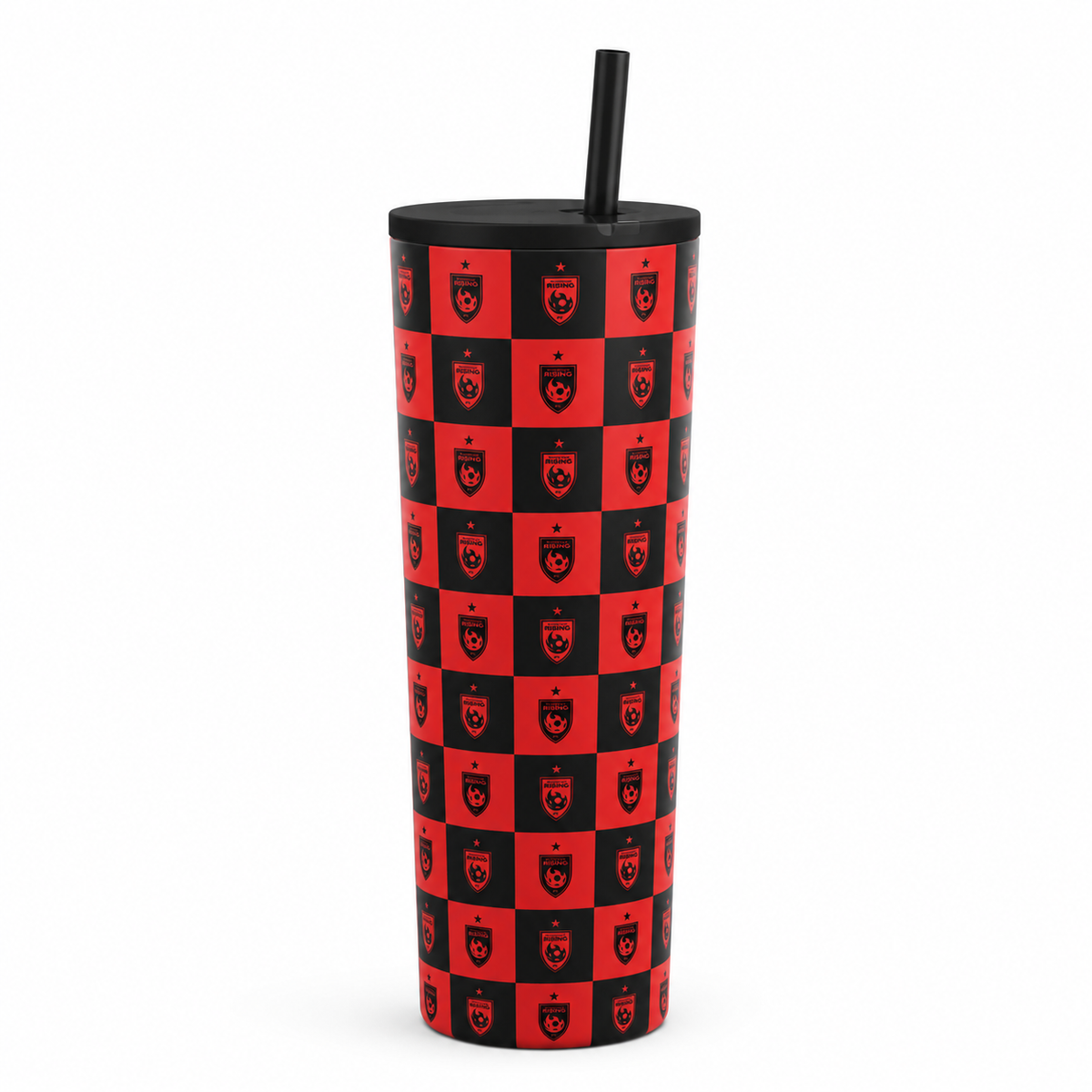 Phoenix Rising Logo Brands 30oz Powder Coat Straw Tumbler