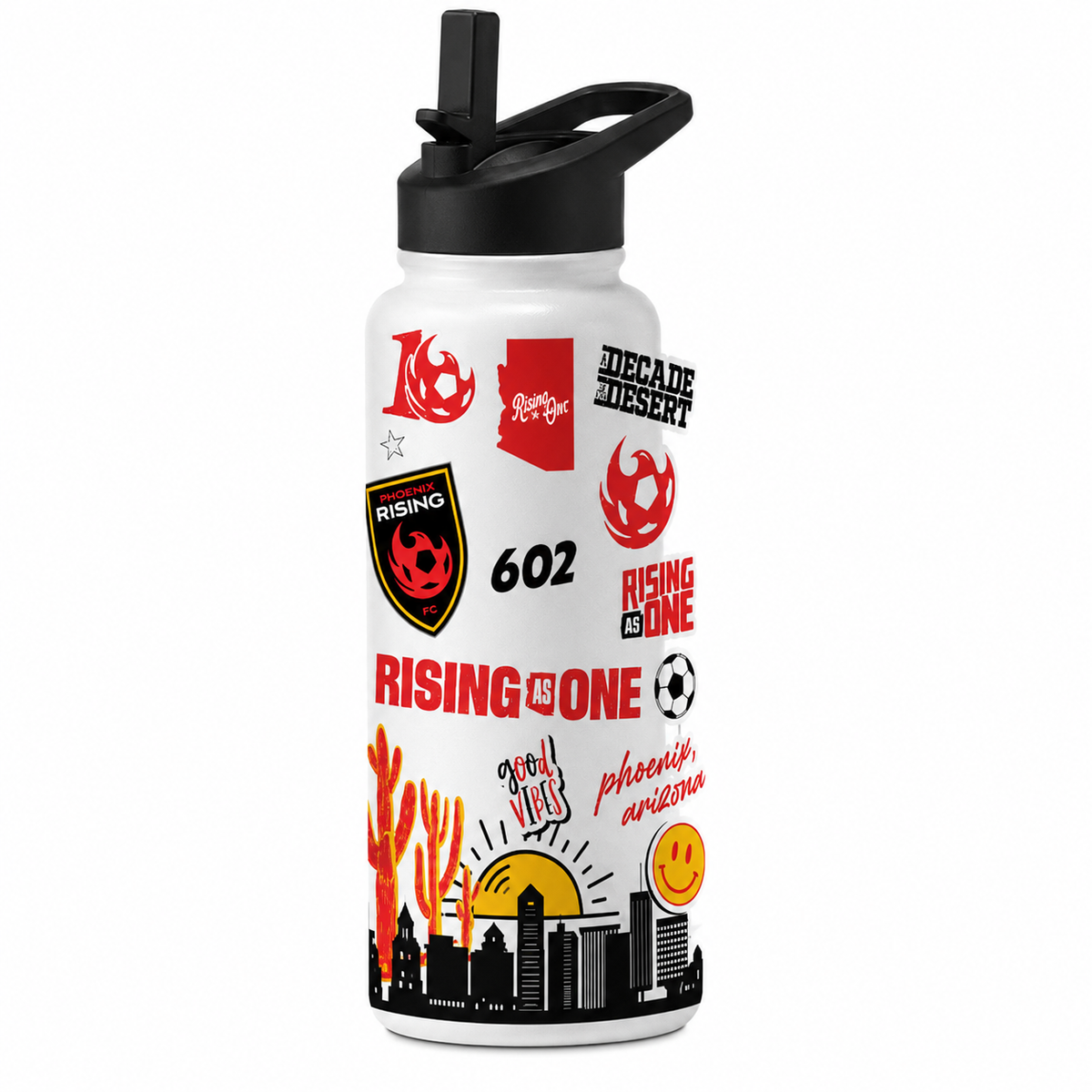 Phoenix Rising Logo Brands 34oz Native Quencher Bottle