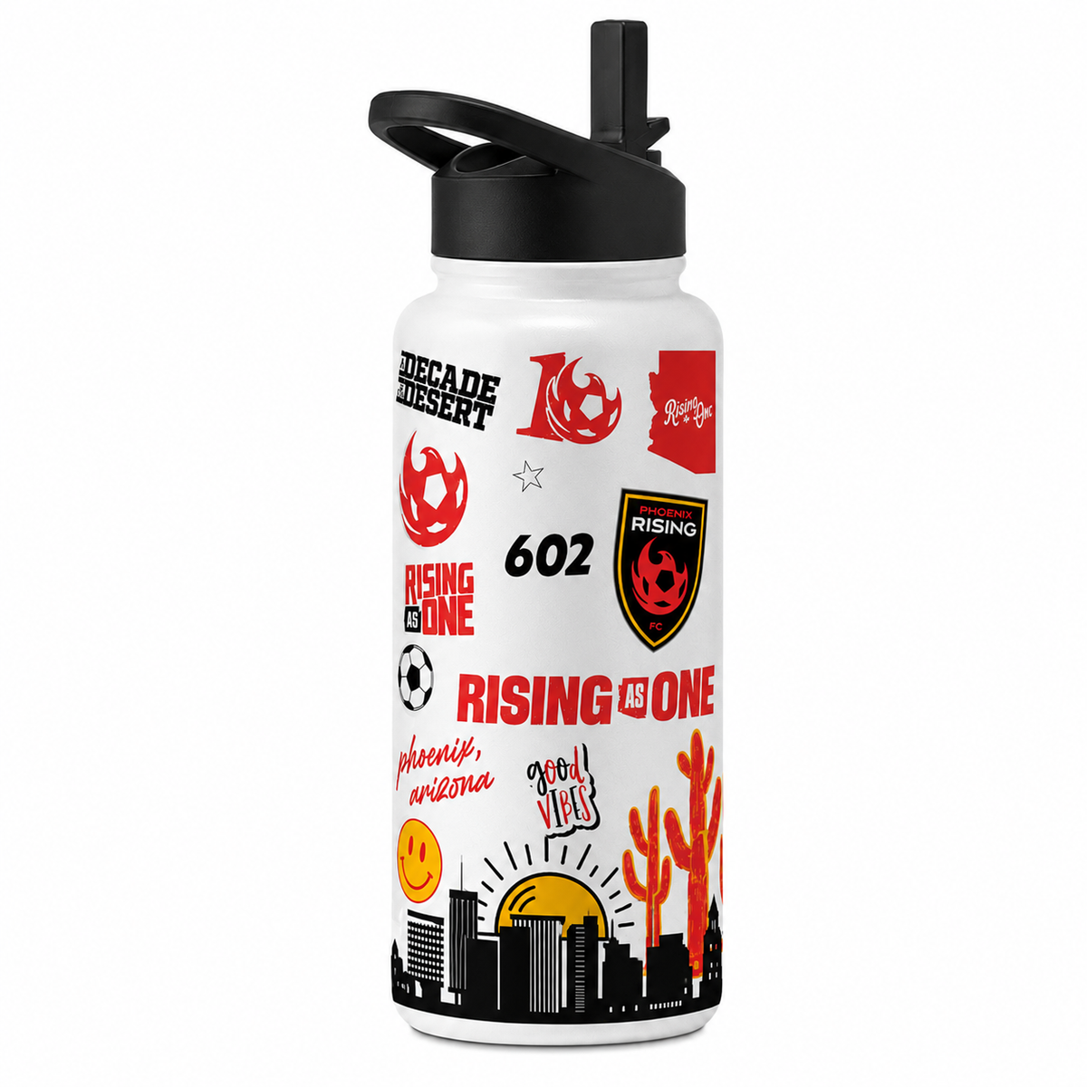 Phoenix Rising Logo Brands 34oz Native Quencher Bottle