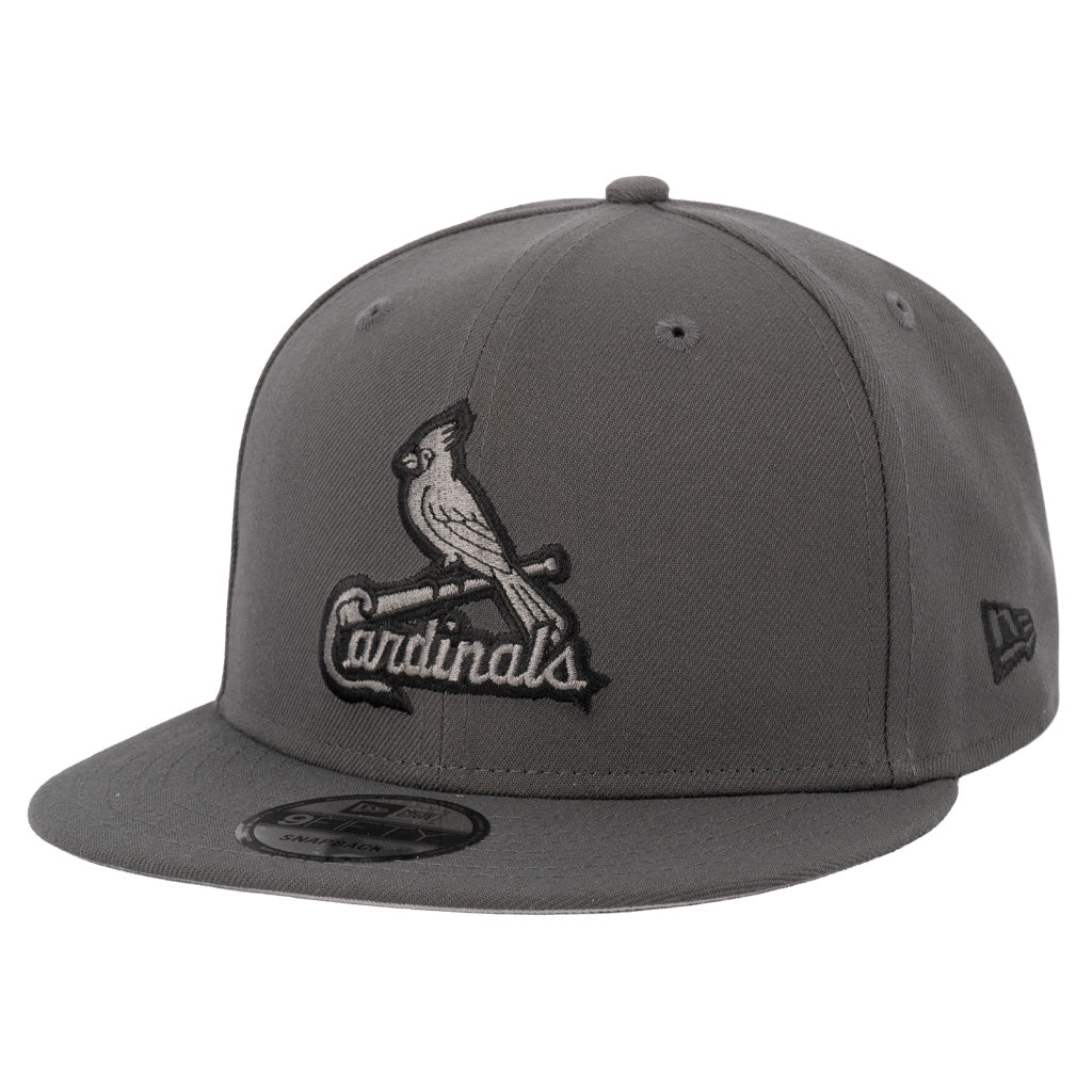 MLB St. Louis Cardinals New Era Gray Prestige 9FIFTY Snapback Hat - Graphite