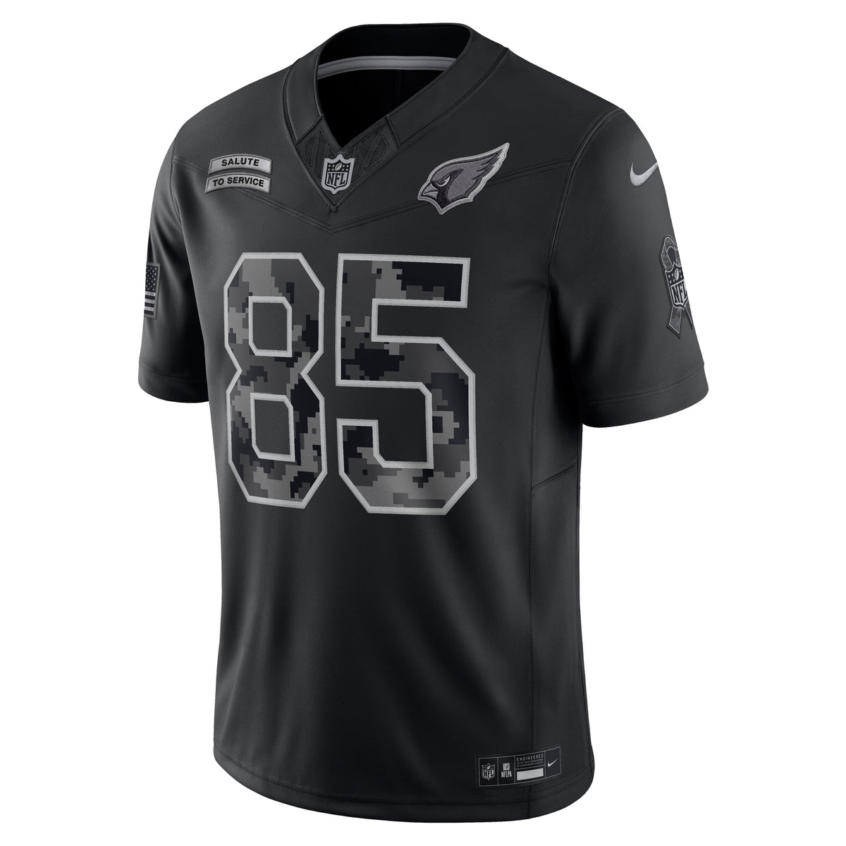 NFL Arizona Cardinals Trey McBride Nike 2026 Salute to Service Limited Jersey- Black