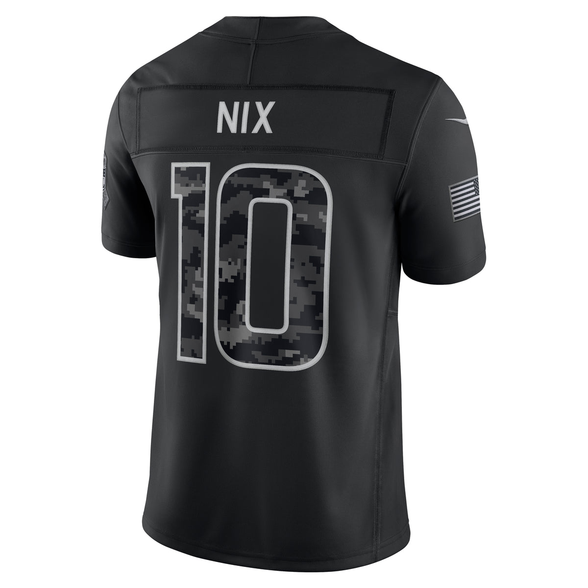 NFL Denver Broncos Bo Nix Nike 2026 Salute to Service Limited Jersey- Black