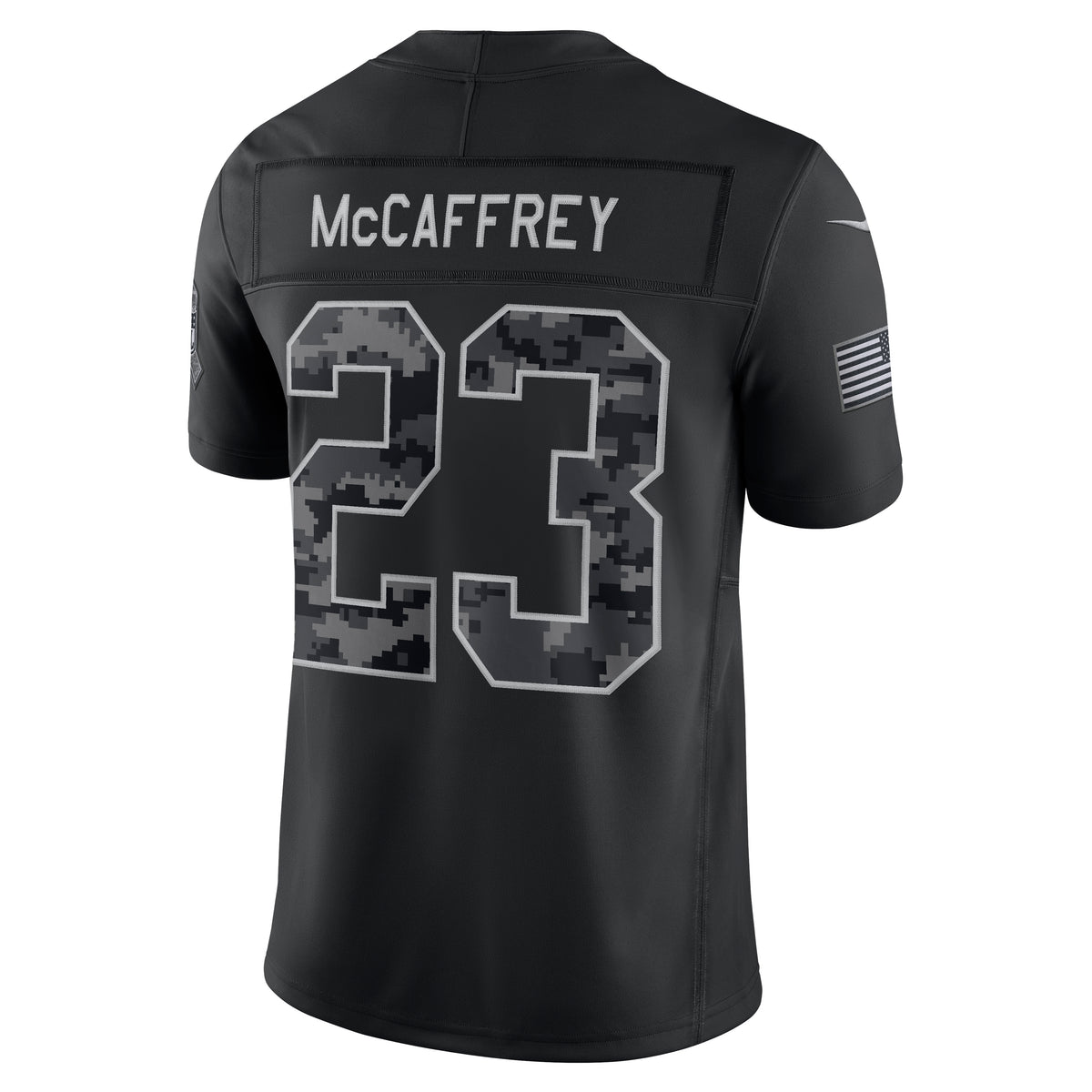 NFL San Francisco 49ers Christian McCaffrey Nike 2026 Salute to Service Limited Jersey- Black