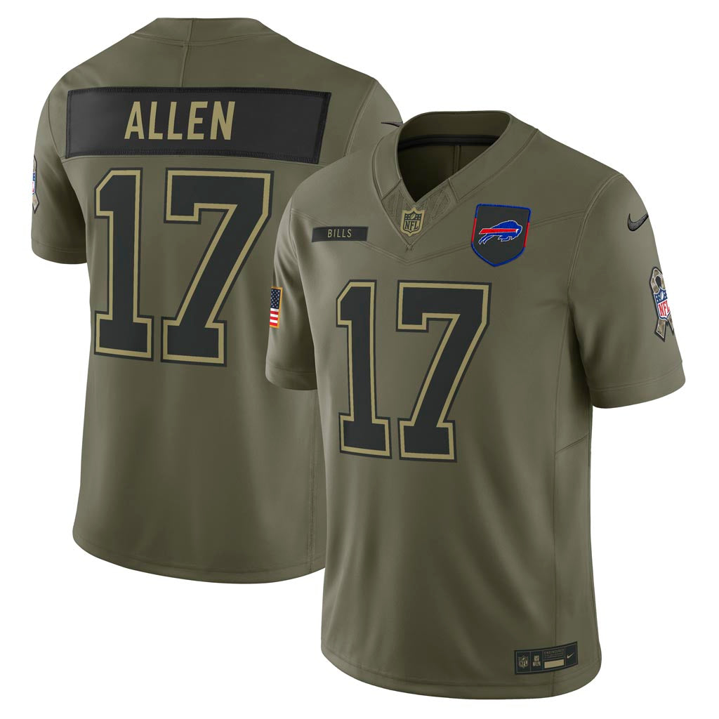 NFL Buffalo Bills Josh Allen Nike 2025 Salute to Service Limited Jersey - Green