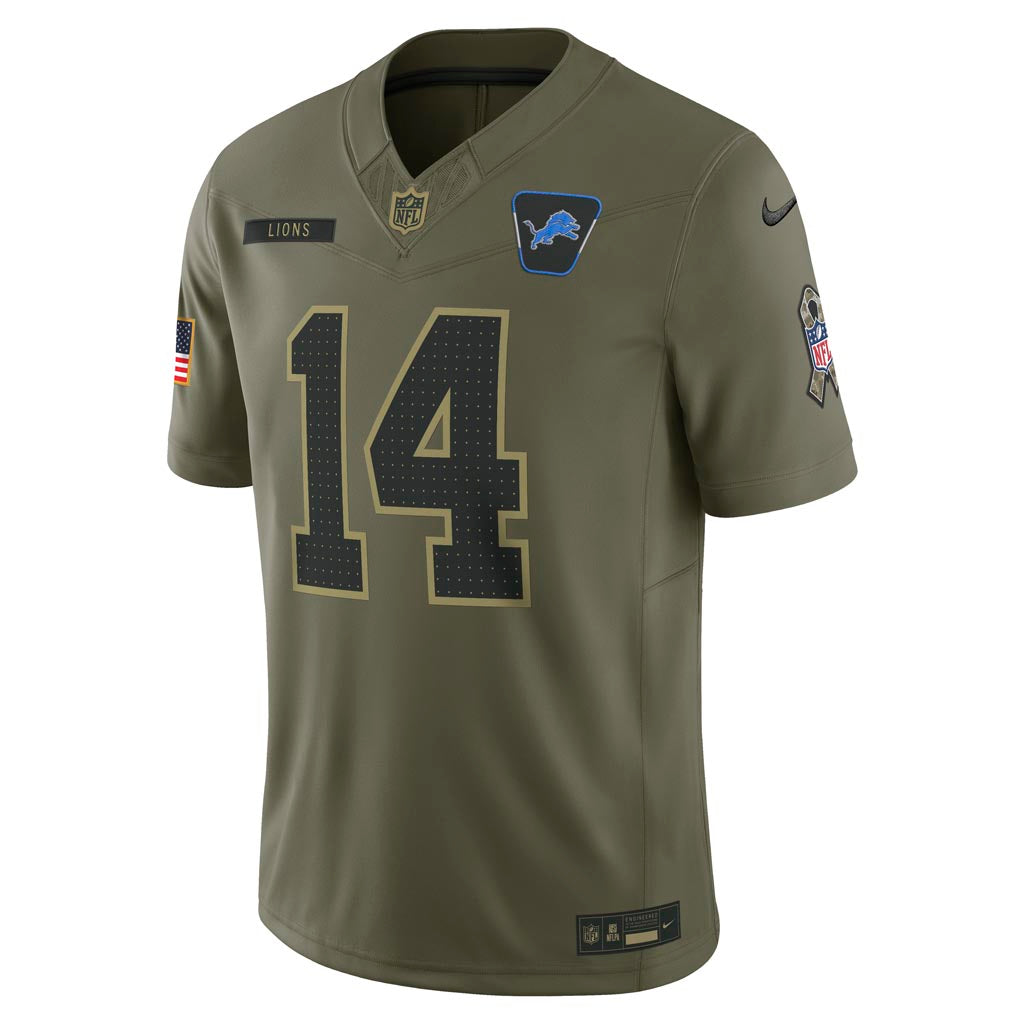 NFL Detroit Lions Amon-Ra St. Brown Nike 2025 Salute to Service Limited Jersey - Green