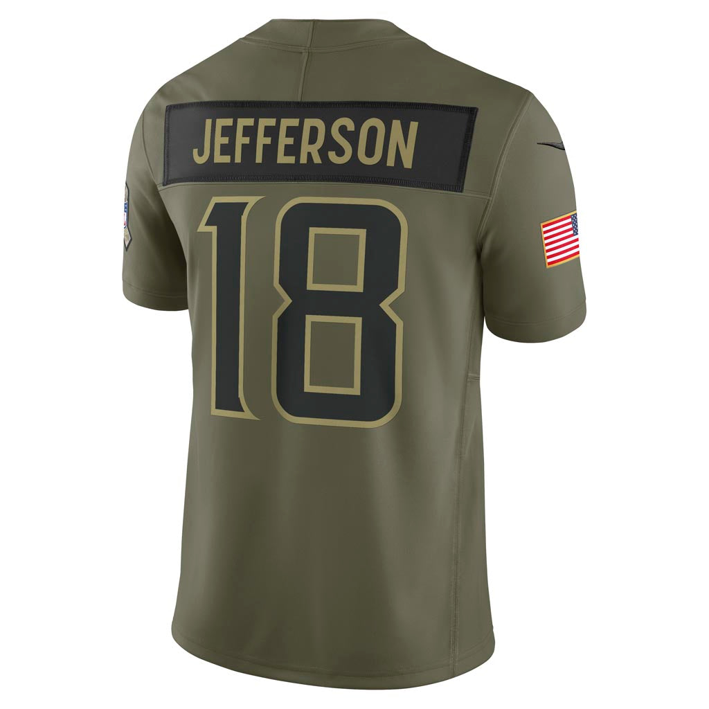 NFL Minnesota Vikings Justin Jefferson Nike 2025 Salute to Service Limited Jersey - Green