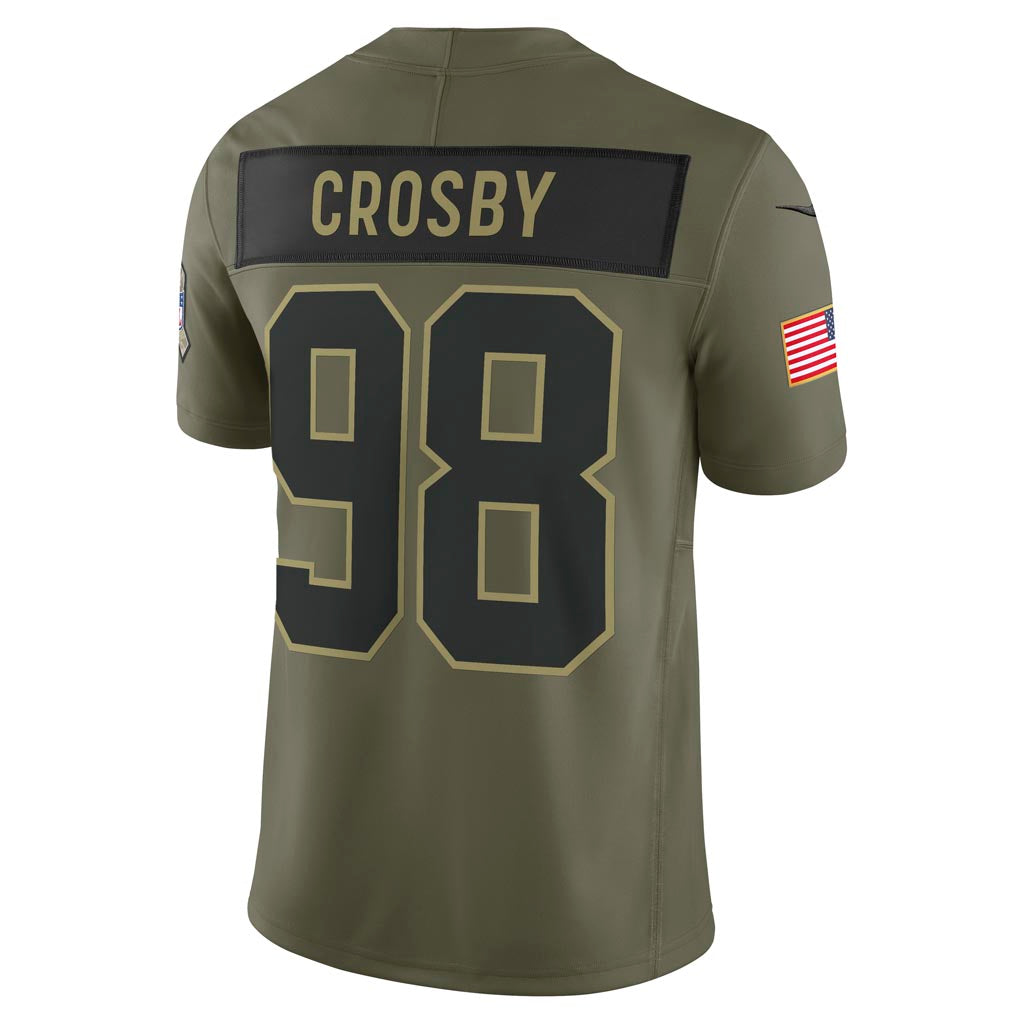 NFL Las Vegas Raiders Maxx Crosby Nike 2025 Salute to Service Limited Jersey - Green