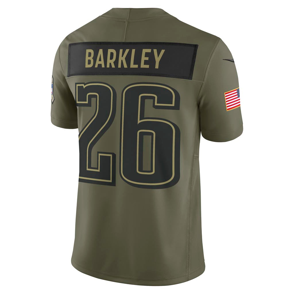 NFL Philadelphia Eagles Saquon Barkley Nike 2025 Salute to Service Limited Jersey - Green