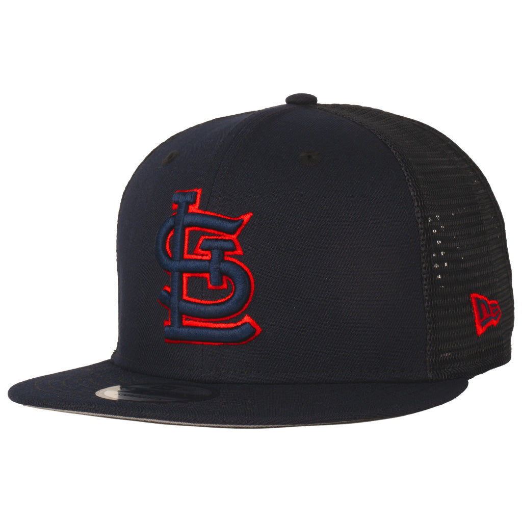 MLB St. Louis Cardinals New Era Shadowline 9FIFTY Snapback Trucker Hat - Navy