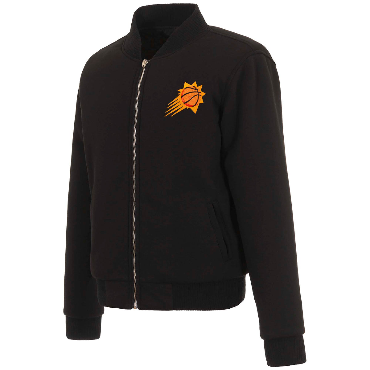 NBA Phoenix Suns Women's JH Design Reversible Fleece  Jacket- Black