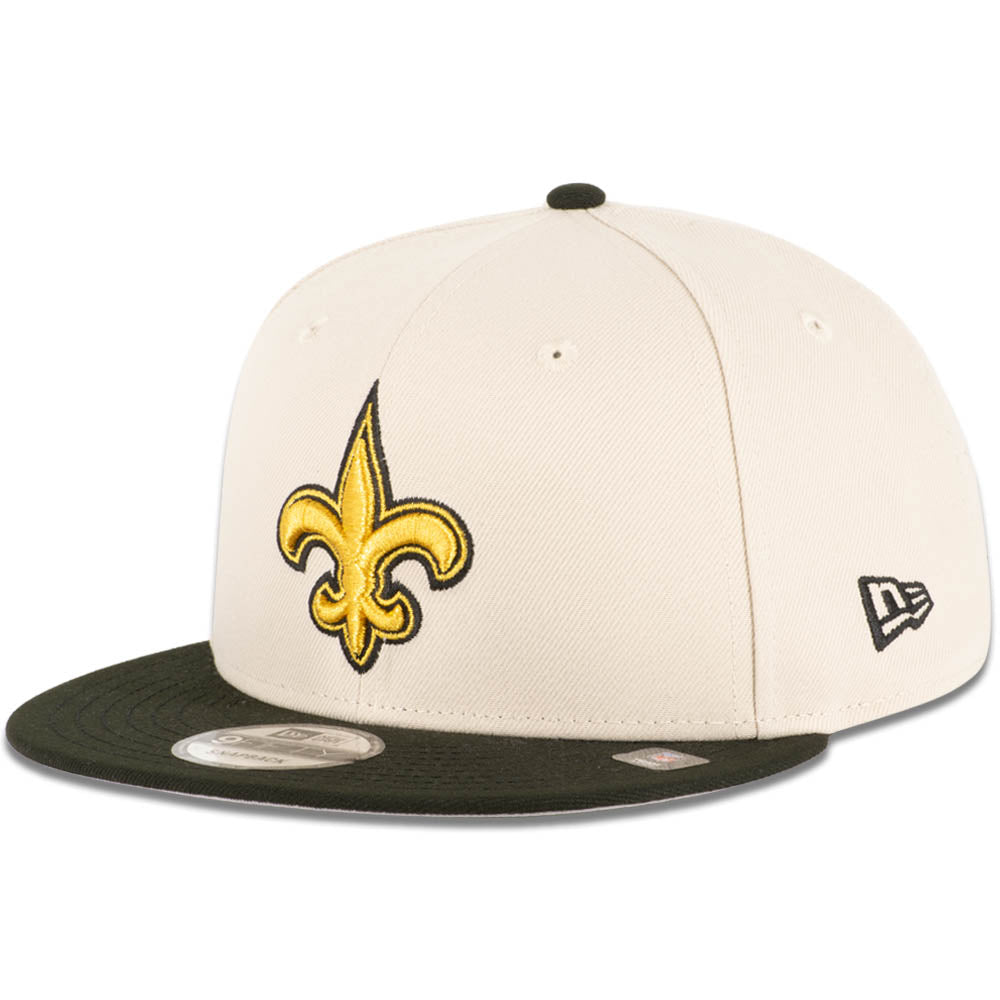 NFL New Orleans Saints New Era Two-Tone Stone Color Focus 9FIFTY Snapback