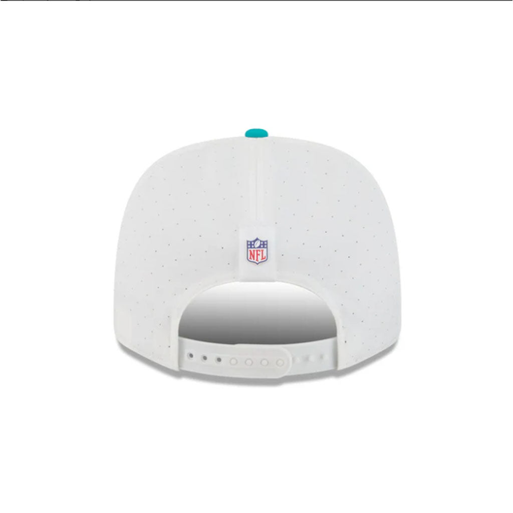 NFL Miami Dolphins New Era 2025 Training 9SEVENTY Stretch Snap Hat - White