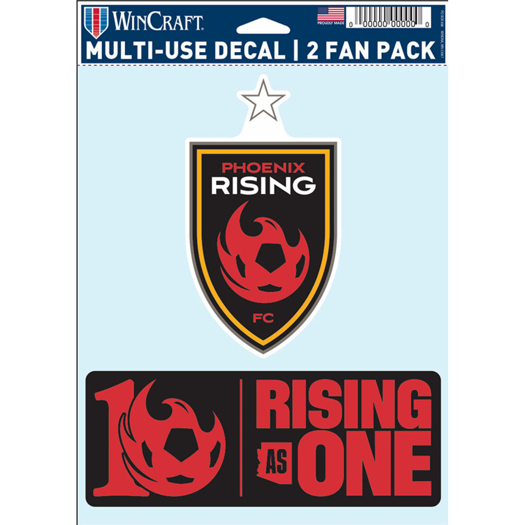 Phoenix Rising WinCraft Star 2pk Decal Set
