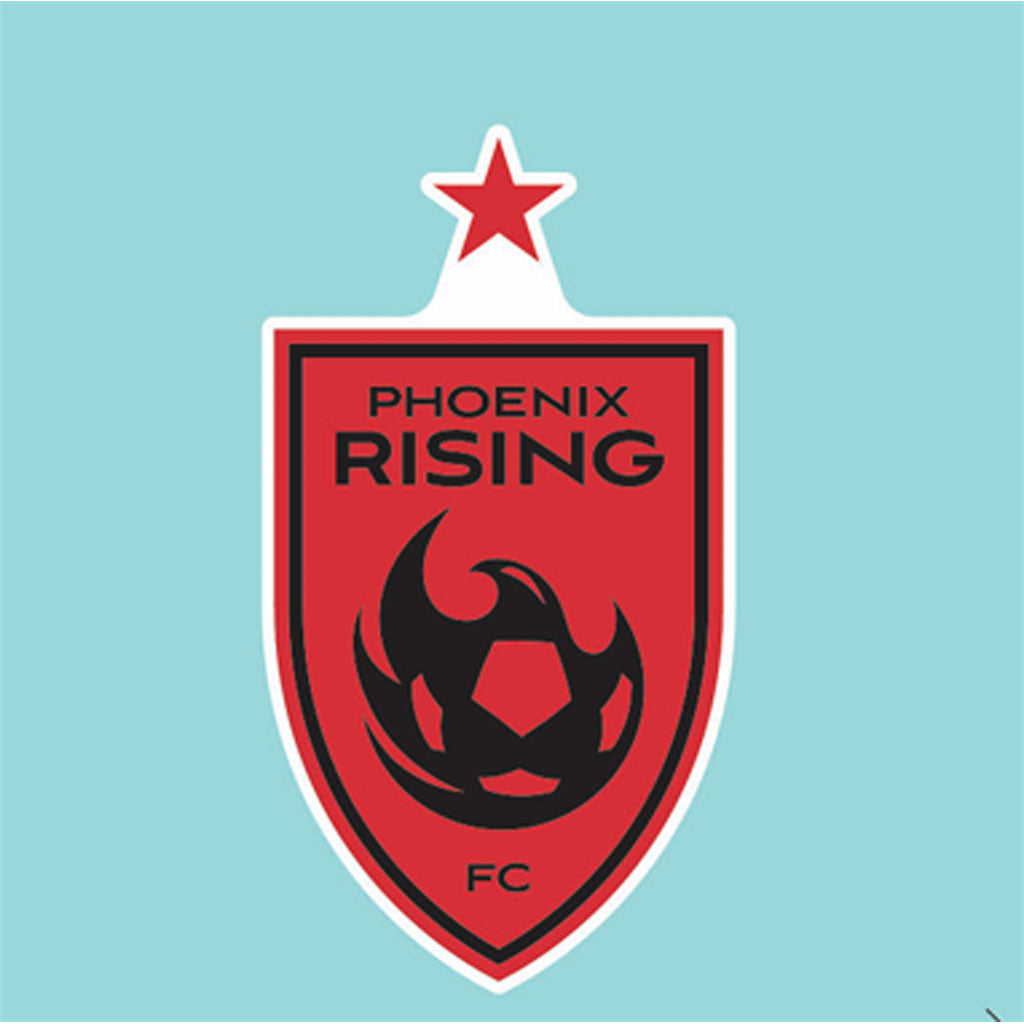 Phoenix Rising WinCraft Red Shield With Star 4x4 Decal
