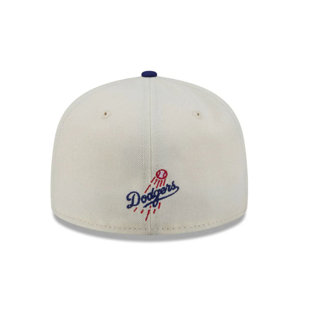 MLB Los Angeles Dodgers New Era Two-Tone Stitch 59FIFTY Fitted Hat - Cream