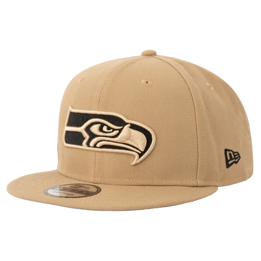 NFL Seattle Seahawks New Era Mocha 9FIFTY Snapback Hat - Khaki