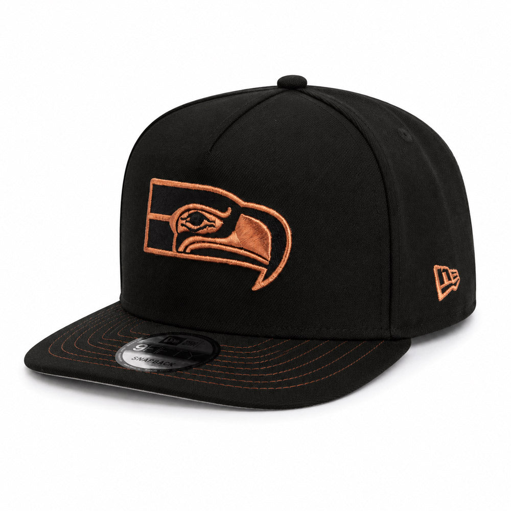 NFL Seattle Seahawks New Era Copper Mine 9FIFTY A-Frame Snapback Hat - Black