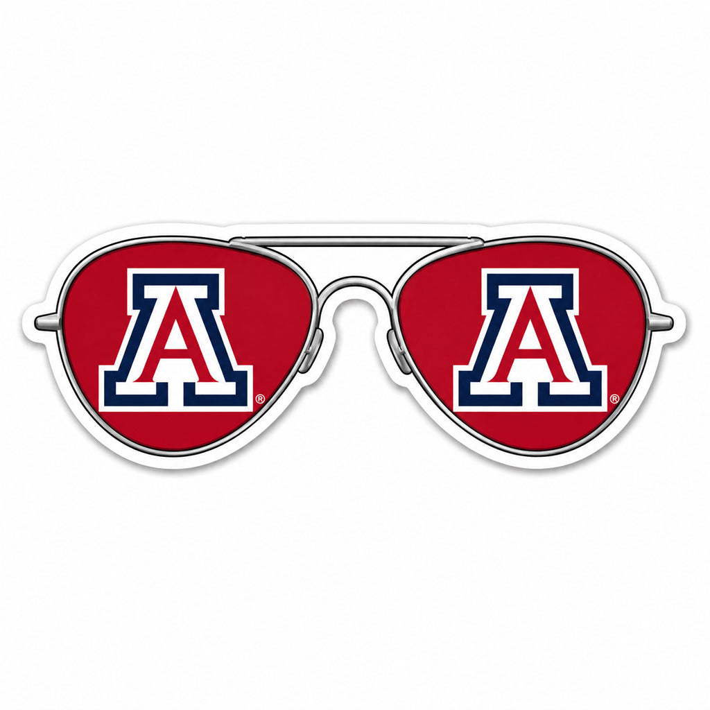 NCAA Arizona Wildcats Shades 3.5" Rugged Sticker