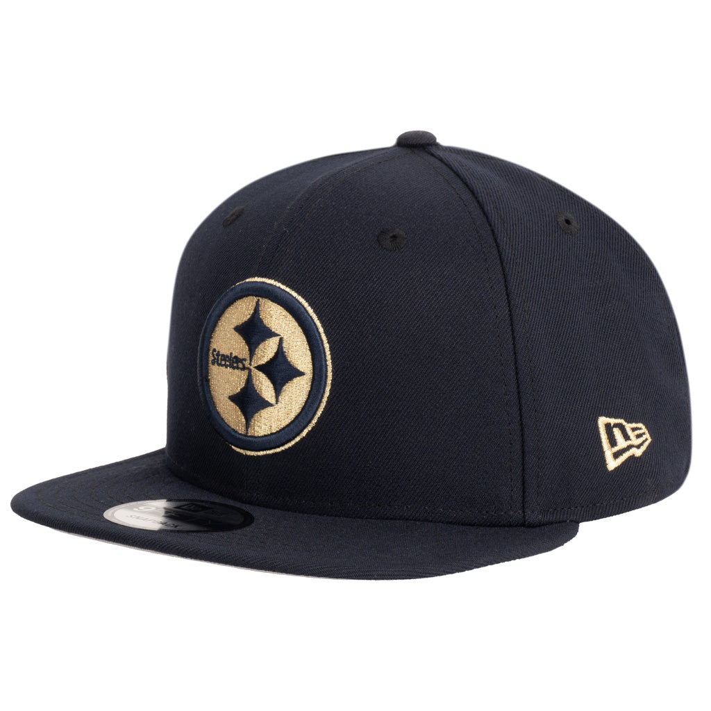 NFL Pittsburgh Steelers New Era Royal Merchant 9FIFTY Snapback Hat - Navy