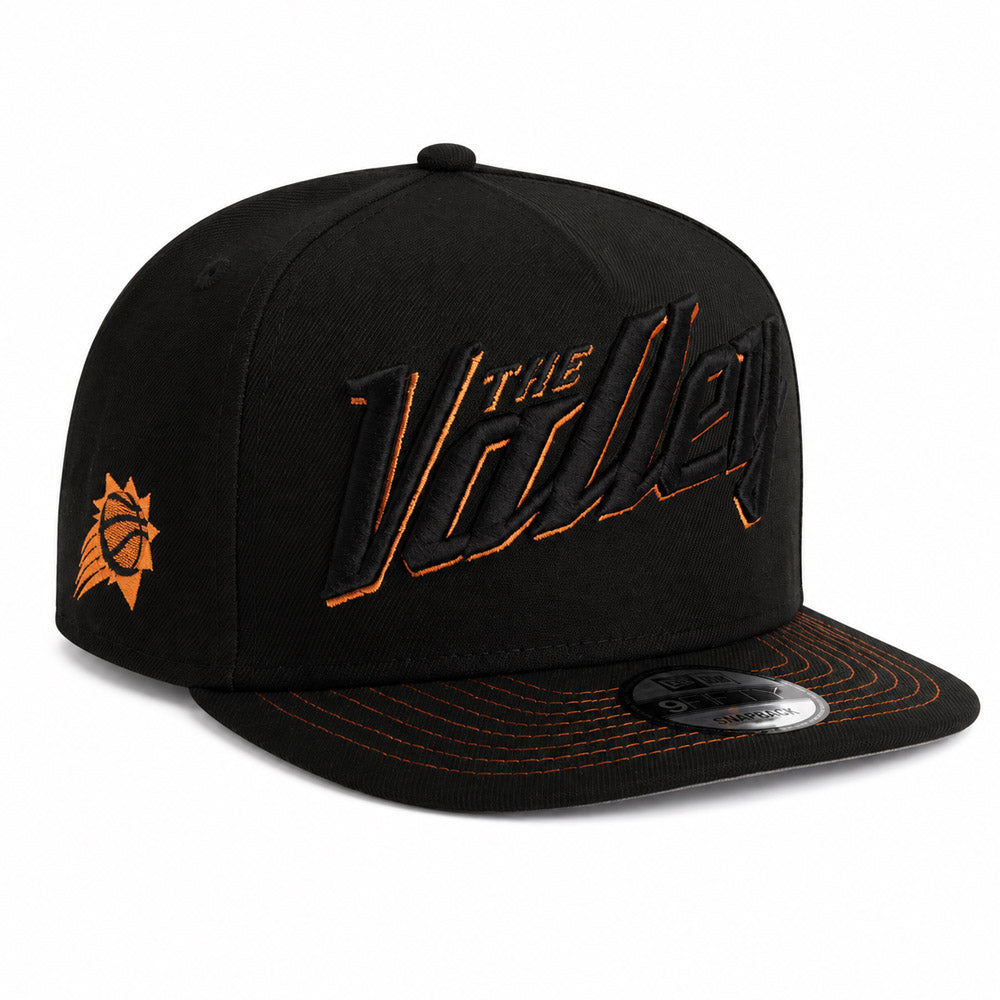 NBA Phoenix Suns New Era Copper Mine 9FIFTY A-Frame Snapback Hat - Black