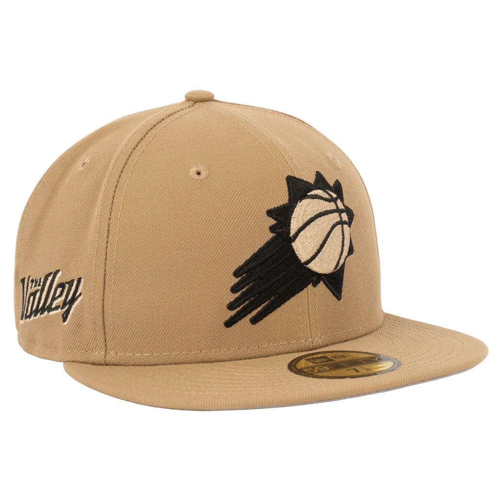 NBA Phoenix Suns New Era Mocha 59FIFTY Fitted Hat - Khaki