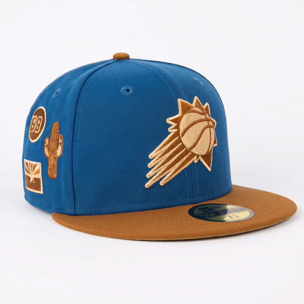 NBA Phoenix Suns New Era Rodeo 59FIFTY Fitted Hat- Blue