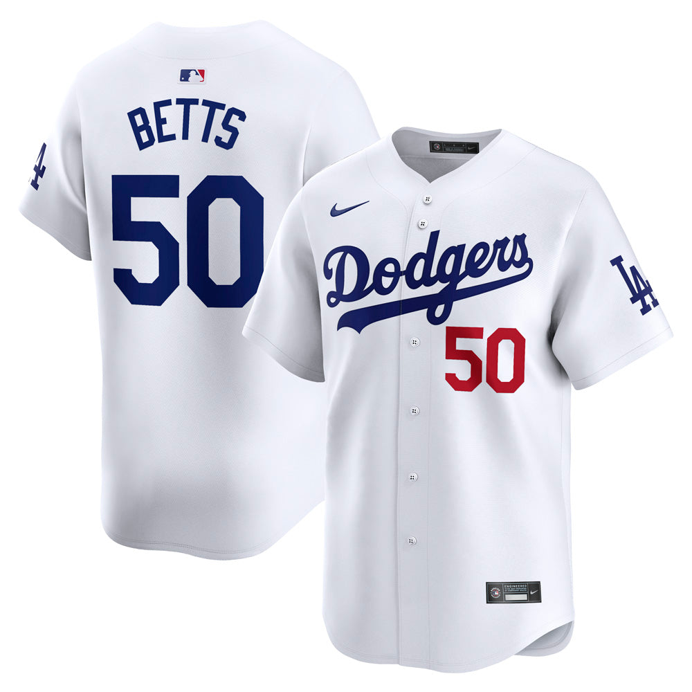 MLB Los Angeles Dodgers Mookie Betts Nike Home Limited Jersey