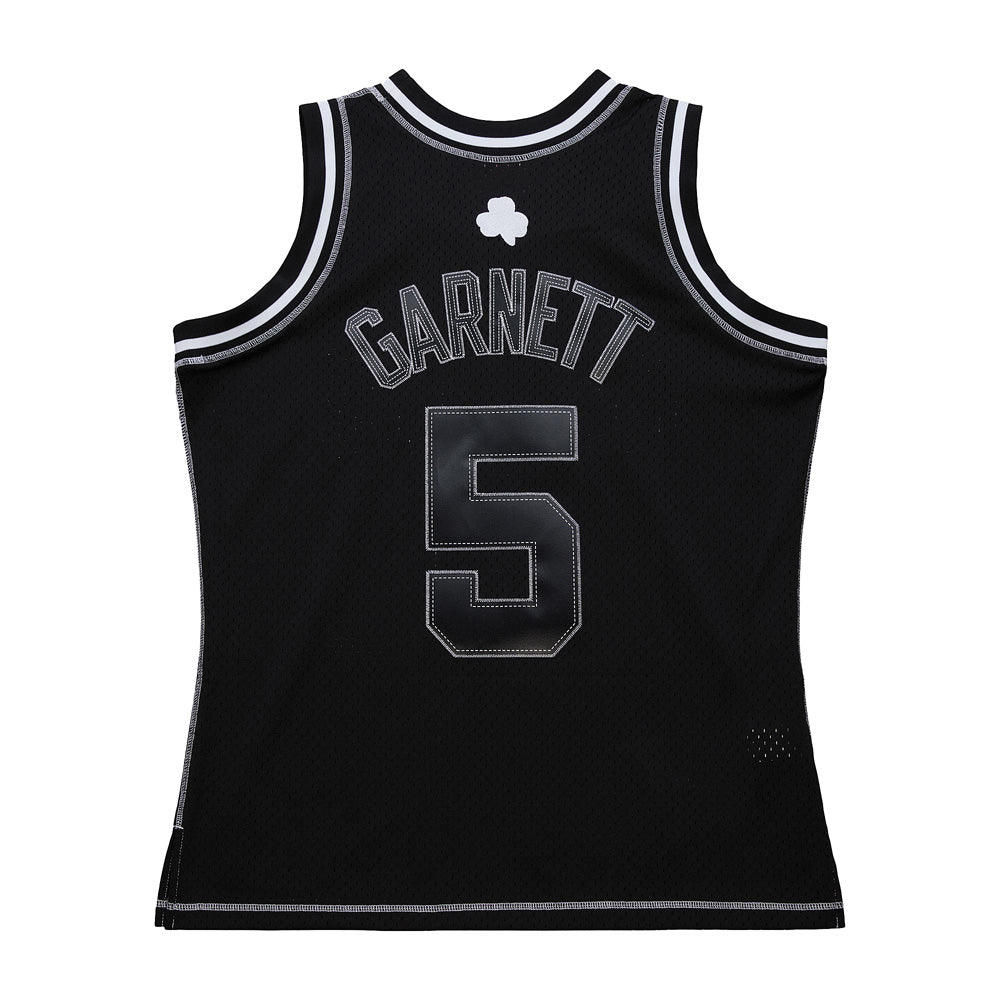 NBA Boston Celtics Kevin Garnett Mitchell &amp; Ness Hardwood Classics Black on Black Swingman Jersey