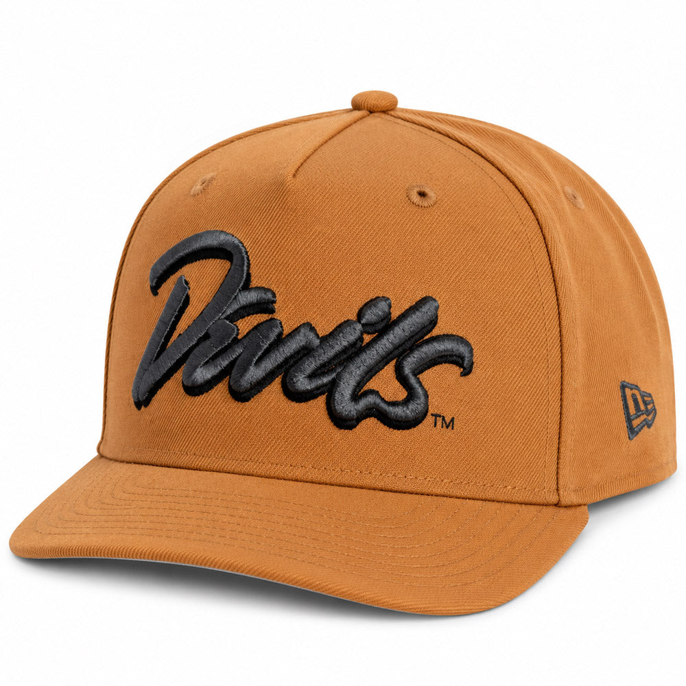 NCAA Arizona State Sun Devils New Era Black Script 9FIFTY A-Frame Snapback Hat- Bronze