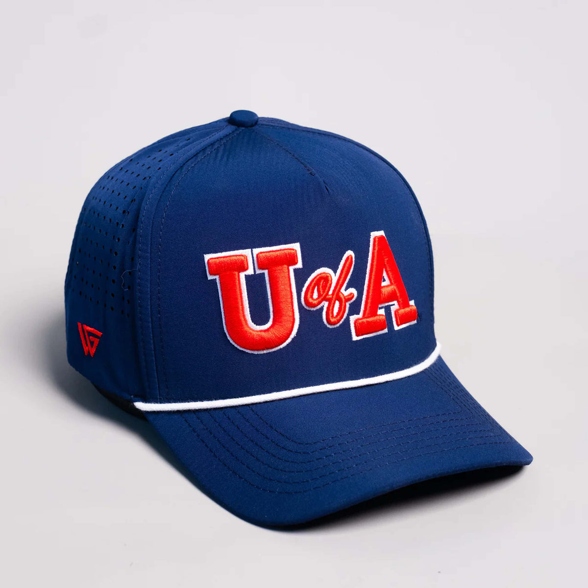 NCAA Arizona Wildcats WoodN Grail Throwback Tee Box Structured Adjustable Hat- Navy