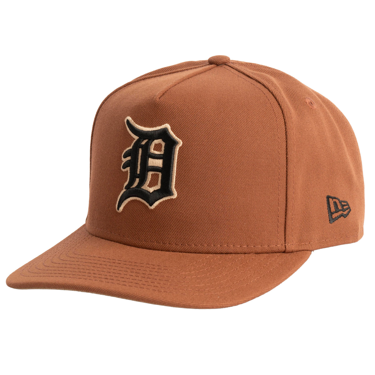 MLB Detroit Tigers New Era Jolly Roger 9FIFTY A-Frame Snapback Hat- Brown